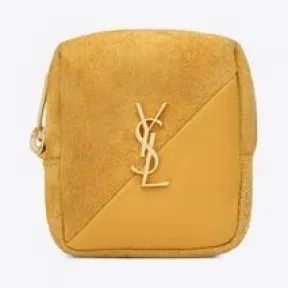 伊夫圣罗兰/Yves Saint laurent  Jamie绒面材质和羊皮立方体吊坠 6699641QS917003