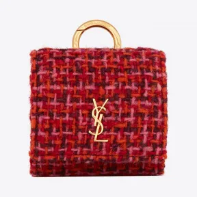 伊夫圣罗兰/Yves Saint laurent 粗花呢和柔软皮革收纳袋, 适用于AIRPODS PRO 675329FAAAN5780