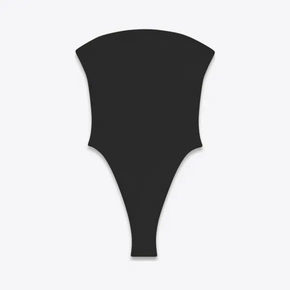 伊夫圣罗兰/Yves Saint laurent 闪亮针织无肩带泳衣 694554Y7E151000