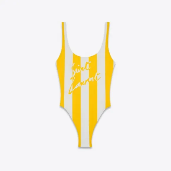 伊夫圣罗兰/Yves Saint laurent 圣罗兰条纹连体泳衣 726616Y37DC9797