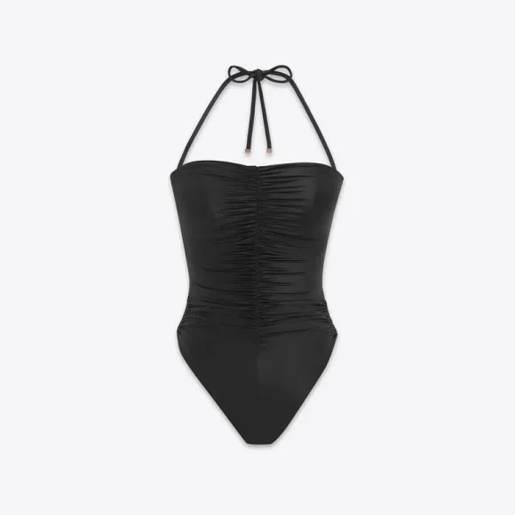 伊夫圣罗兰/Yves Saint laurent 挂脖露背泳衣 735442Y37DF1000