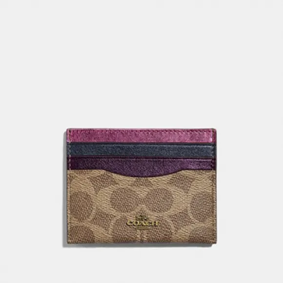 蔻驰/Coach Card Case In Colorblock Signature Canvas79821B4 M7小迈步海淘品牌官网