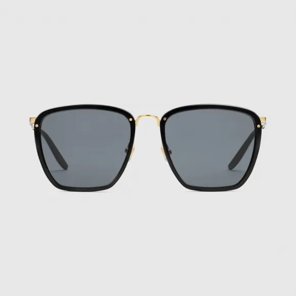 古驰/Gucci 方形镜框太阳眼镜 610417-J0770-1017-小迈步海淘品牌官网