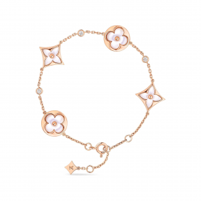 路易威登/louis vuitton color blossom bb 18k金贝壳钻石手链 q95596