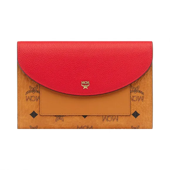 MCM Flap Wallet with Pouch in Visetos Leather Block MYL8AVI14RU0小迈步海淘品牌官网