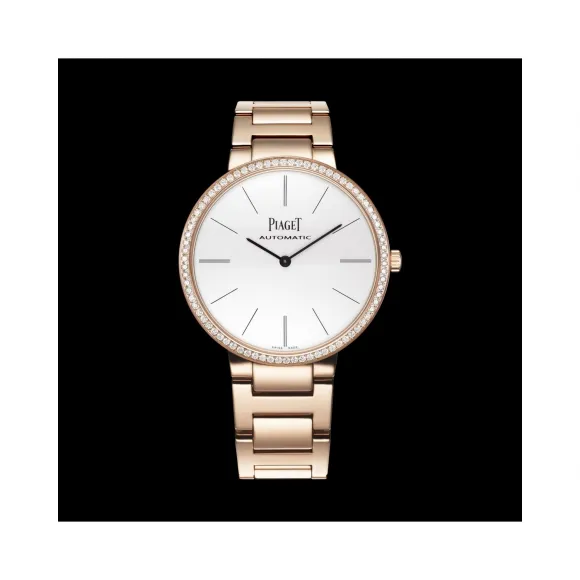 伯爵/Piaget ALTIPLANO系列 自动机械 18k玫瑰金镶钻 男表 G0A40114-小迈步海淘品牌官网