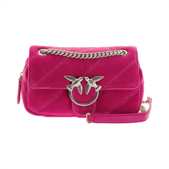 品高/Pinko Maxi Quilt天鹅绒迷你Love Puff手袋 1P21U4-Y6JFY93-小迈步海淘品牌官网